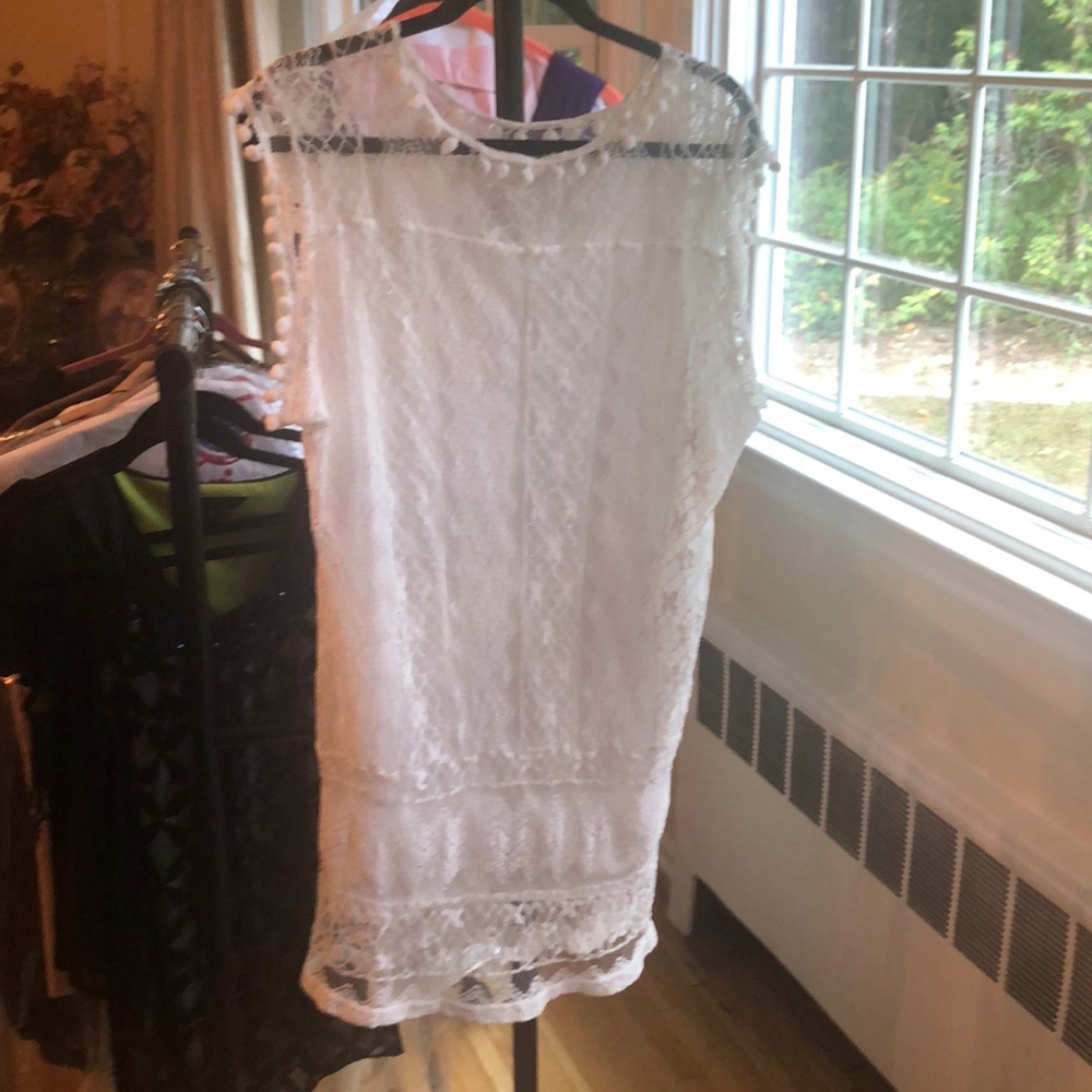 White lace dress